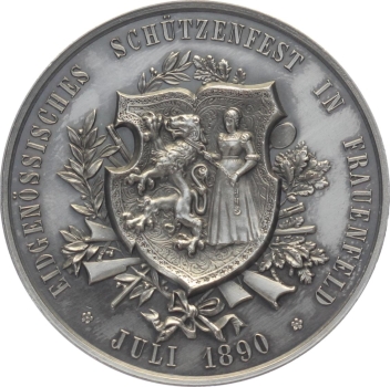 1890 Frauenfeld - Silber - Eidgenössisches Schützenfest Thurgau